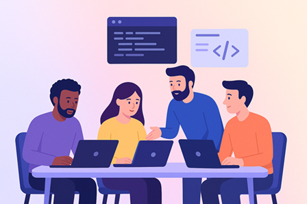 Team collaboration illustration